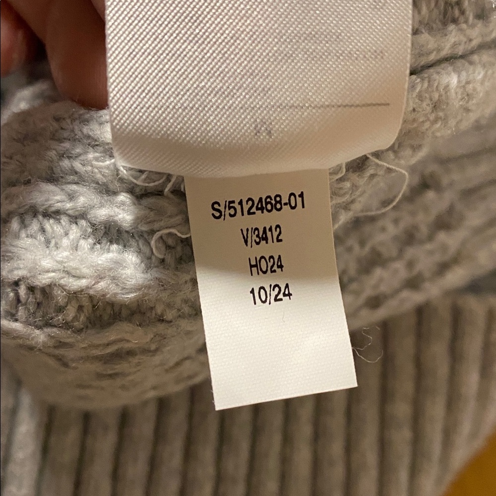 Banana Republic Men’s Cozy Textured Sweater Medium Gray Straight Hem‎ Size Large - Picture 6 of 6